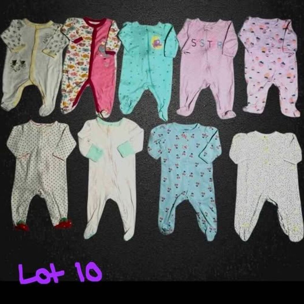 Girl's 3-6 Mo Sleeper Lot